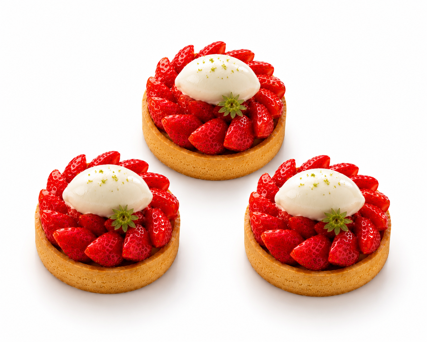 Strawberry Pannacotta Tart