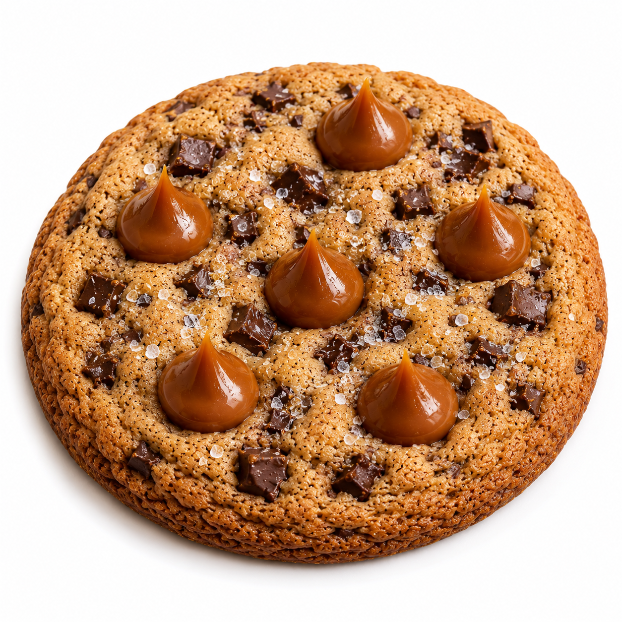 Double Dark Chocolate Chip Cookie with Caramel