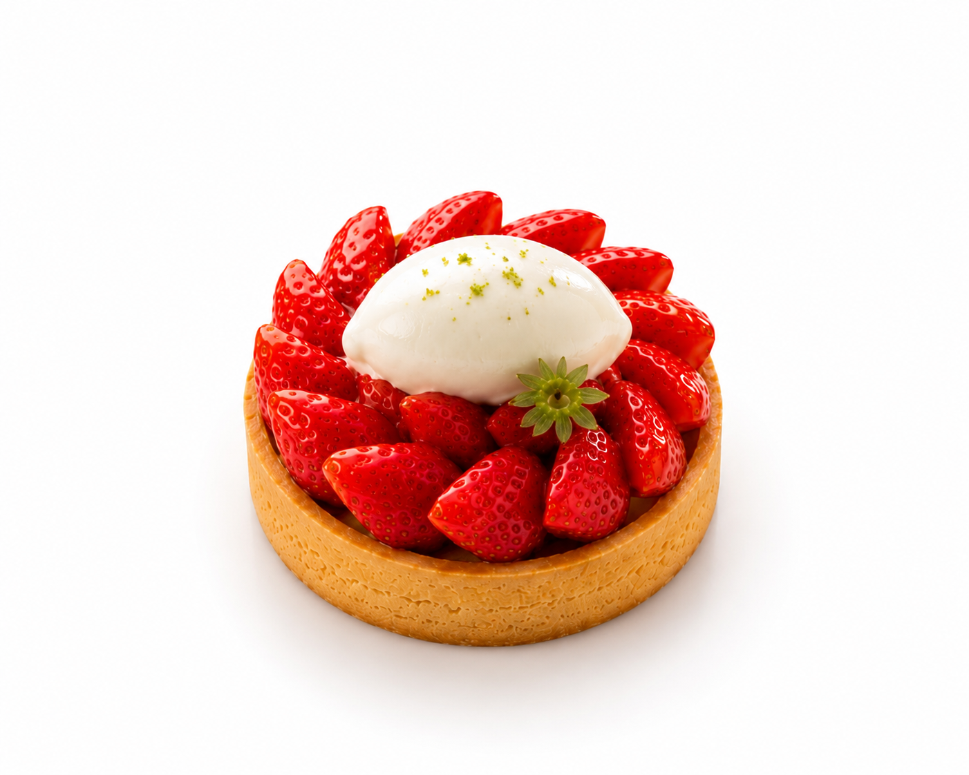 Strawberry Pannacotta Tart