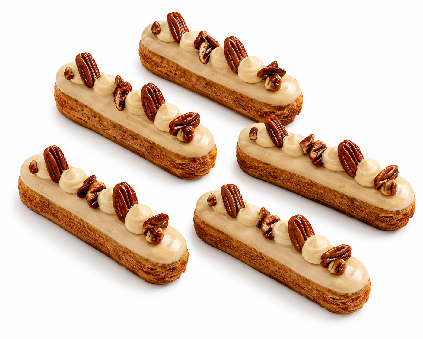 Vanilla Pecan Éclair