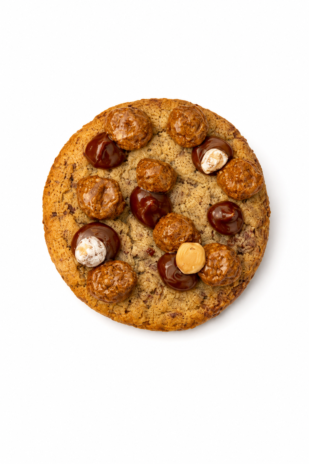 Double Dark Chocolate Chip Cookie with Caramel